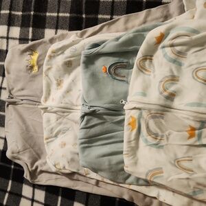Castles and rainbows 6-12 month sleep sack bundle